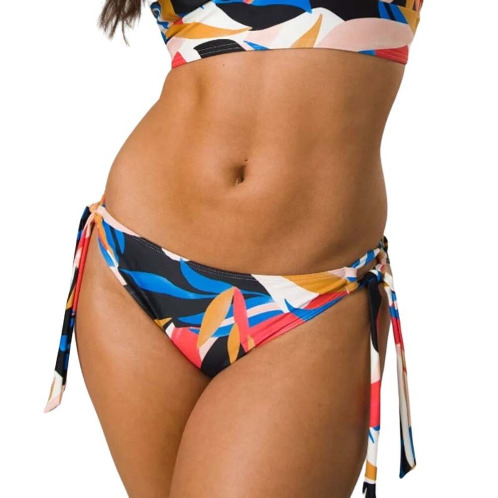 PrAna Size Large Tropics Atalia Adjustable Side Tie Bikini Swim Bottom N12-4